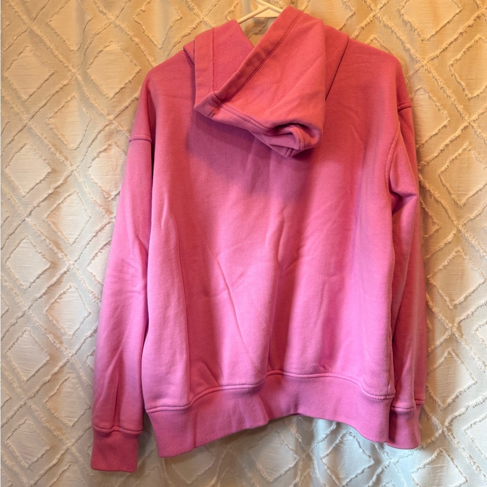 Zenana pink hoodie. Size large. - Picture 2 of 4
